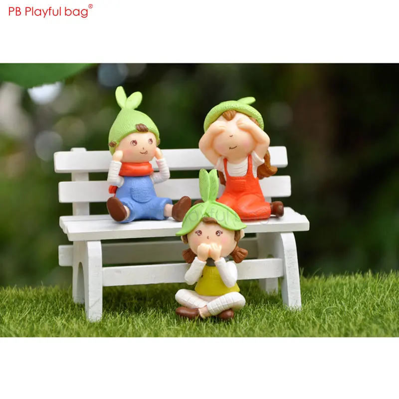 Игривая сумка 3 шт./компл. Симпатичные куклы без видимости не слышно говорят ПВХ