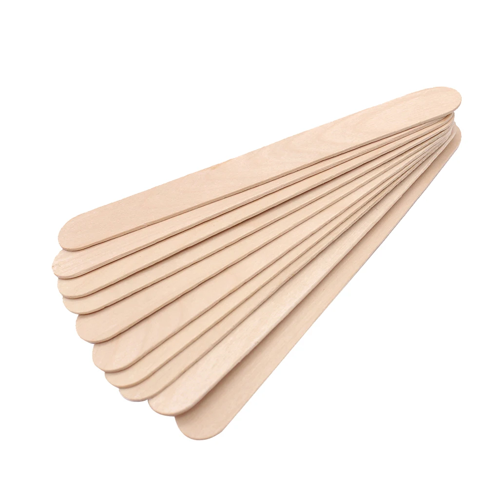 

100 Pcs Disposable Body Hair Removal Sticks Wax Waxing Applicator Spatula