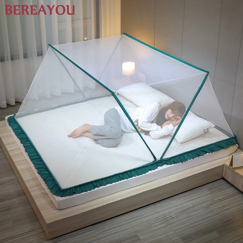 

Modern Mosquito Net Foldable Bottomless Mosquito Net Portable Anti-Mosquito Net Storage Student Dormitory Single Yurt Bed Tent