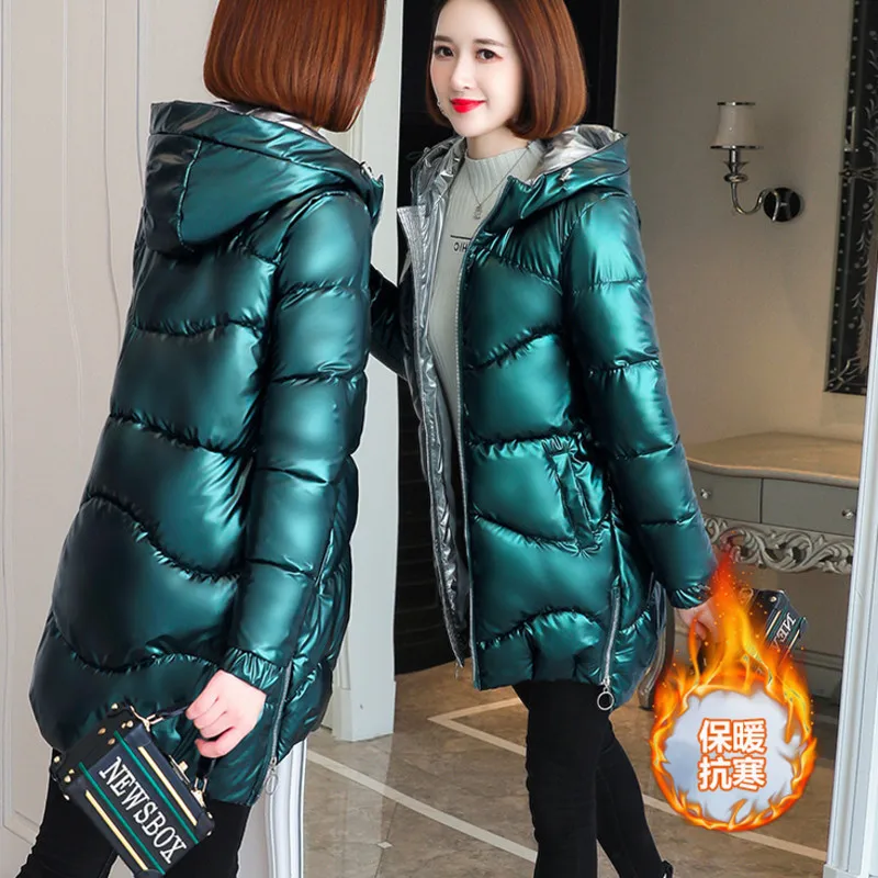 Куртка женская зимняя на хлопковом подкладе с капюшоном теплая 2021 | Женская