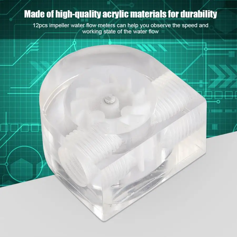 LSJ PM2A расходомер с водяным охлаждением 12 лопастей Полукруглая двумя отверстиями