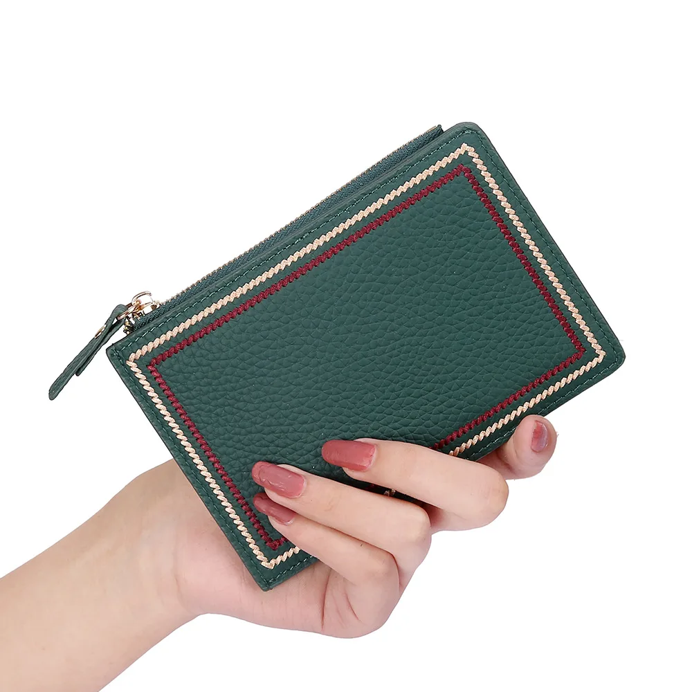 Модные новые женские кошельки из высококачественной натуральной коровьей кожи