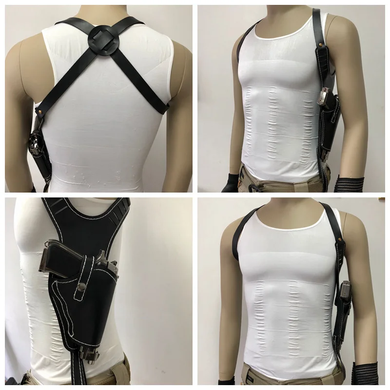 Tactical Shoulder Holster Genuine Leather Right Hand Gun Concealed Pistol Handgun Carry Shooting Hunting Accessories | Спорт и