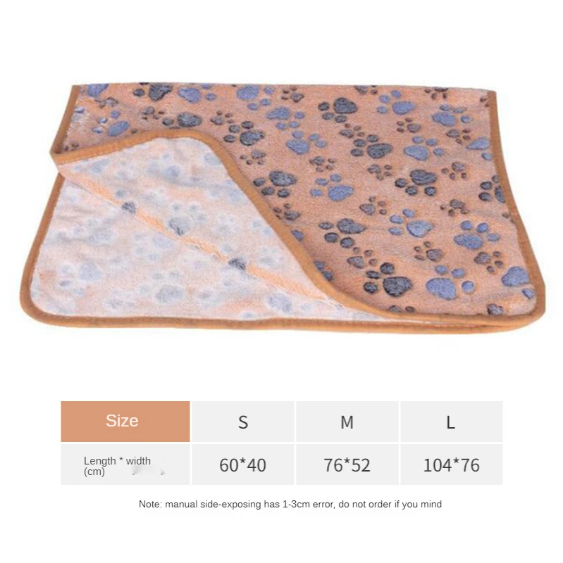 

Puppy Blankets Soft Warm Sleep Mat Blanket Fluffy Premium Fleece Pet Blanket Flannel Throw Cat Blankets for Small Dogs Puppy