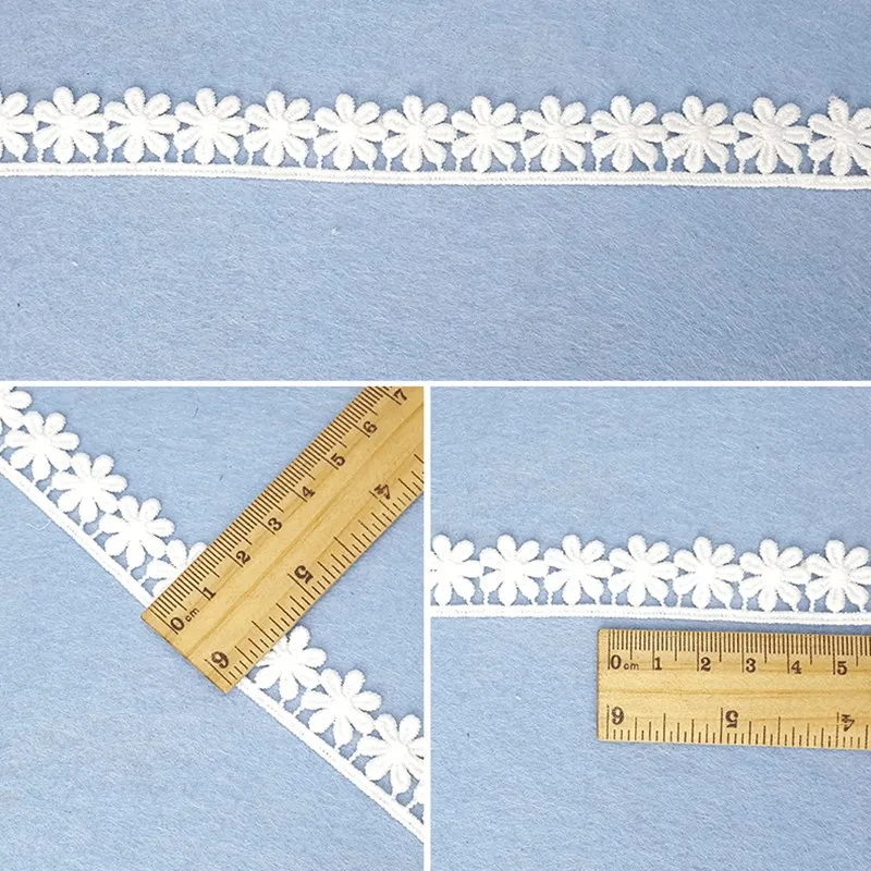 10 Yard DIY Clothing Accessories Embossed Flower Lace Ribbon Tape Wedding Dress Decoration Sewing Apparel Applique Navidad | Дом и сад