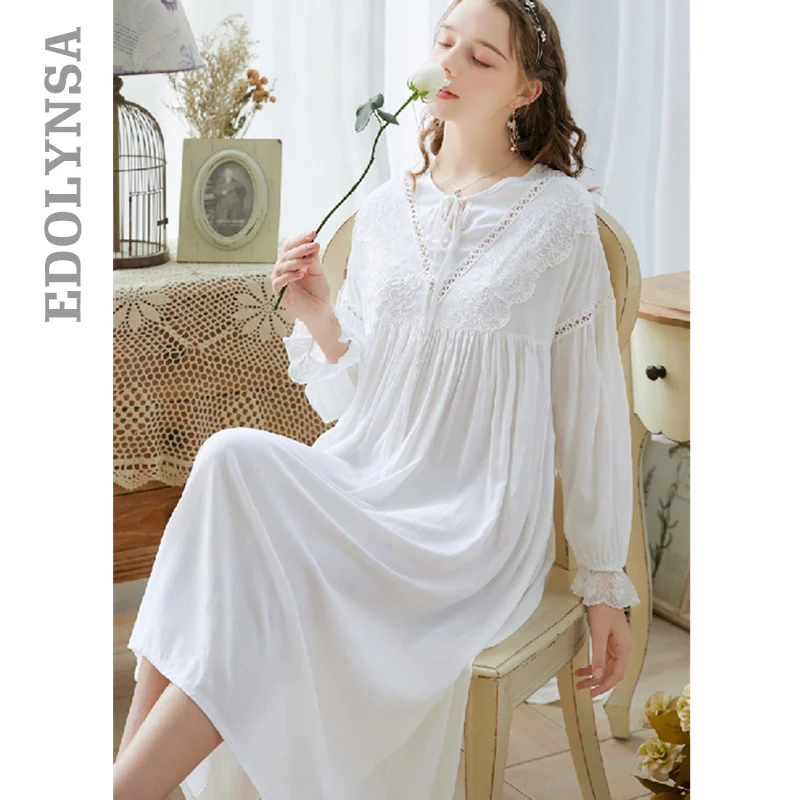 Женская кружевная Пижама длинные ночные рубашки для невесты женское милое