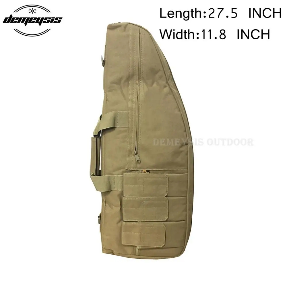 27.5inch tan 70 см/95 см/120 см винтовка сумка с плечевым ремнем армейский страйкбол CS пистолет защитный чехол рюкзак - Цвет: 27.5inch tan