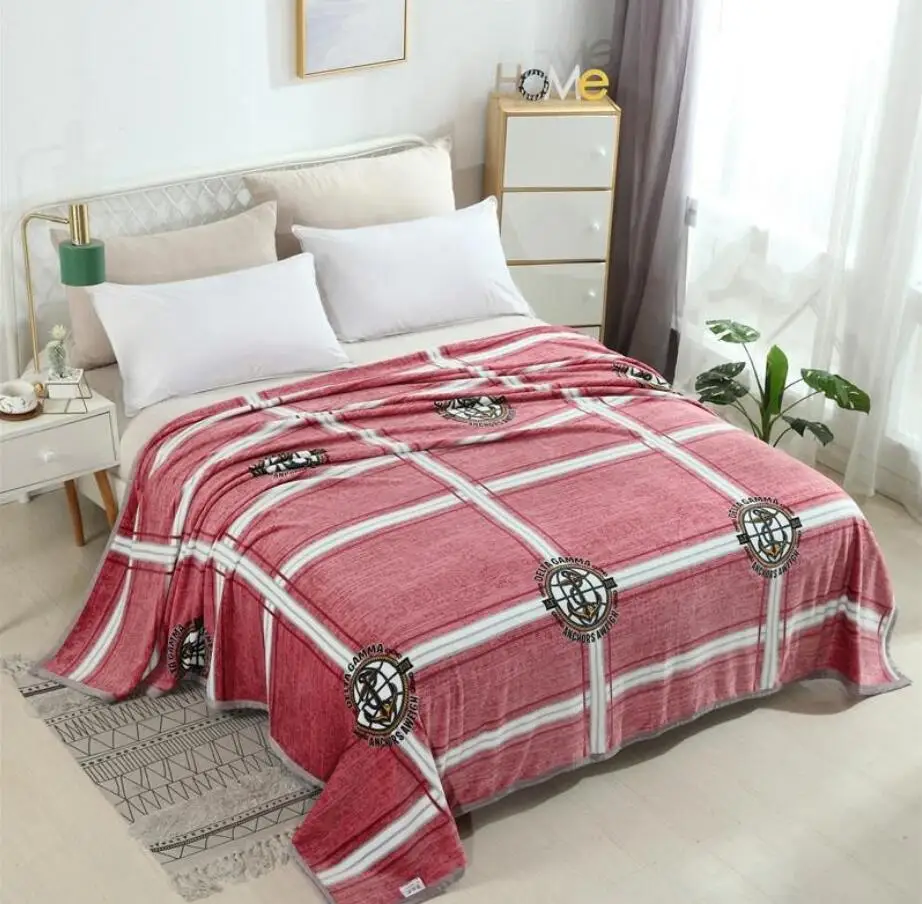 Plaid Printing Throw Blankets Bedding Super Warm Soft adult blankets for beds Home Textile Children Blanket bed sheet 150X200CM | Дом и сад