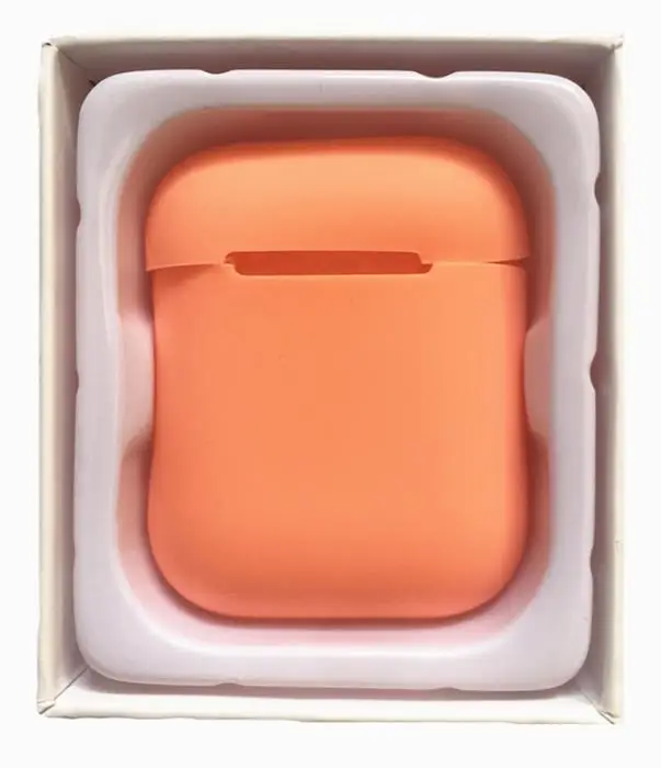 orange ТПУ силиконовый Bluetooth беспроводной чехол для наушников с посылка коробка защитный чехол кожа посылка для Apple Airpods - Цвет: orange
