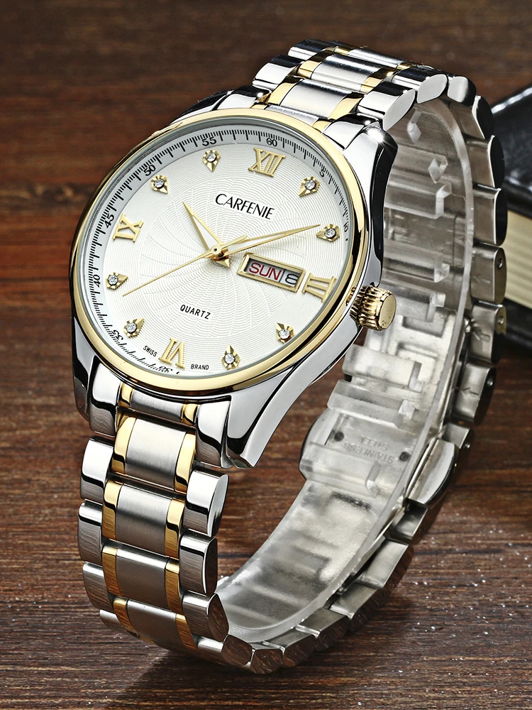 

Carsikie Lovers Watches Luxury Quartz Wrist Watch for Men and Women Calender Week Waterproof Couple Relogio Original Gifts