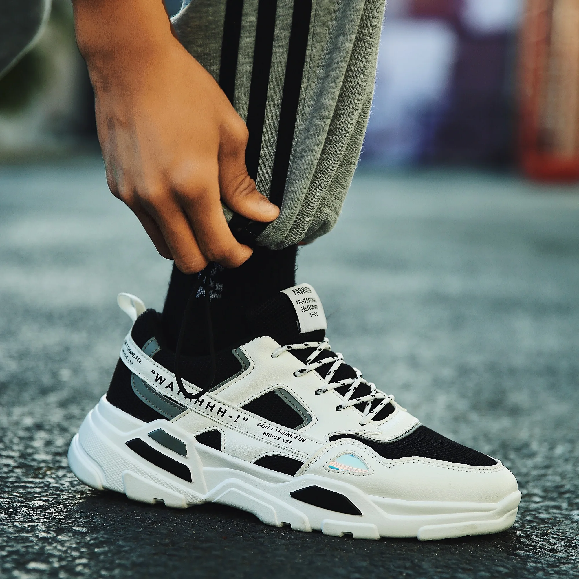 Оригинальная модная мужская обувь портативные дышащие кроссовки удобные для