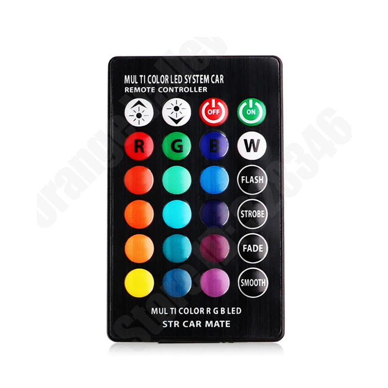 10set RGB Silica Gel T10 W5W 194 501 6 5050 SMD Car Leds Auto Interior Lamps Strobe Flash Lights With Remote Controll | Автомобили и
