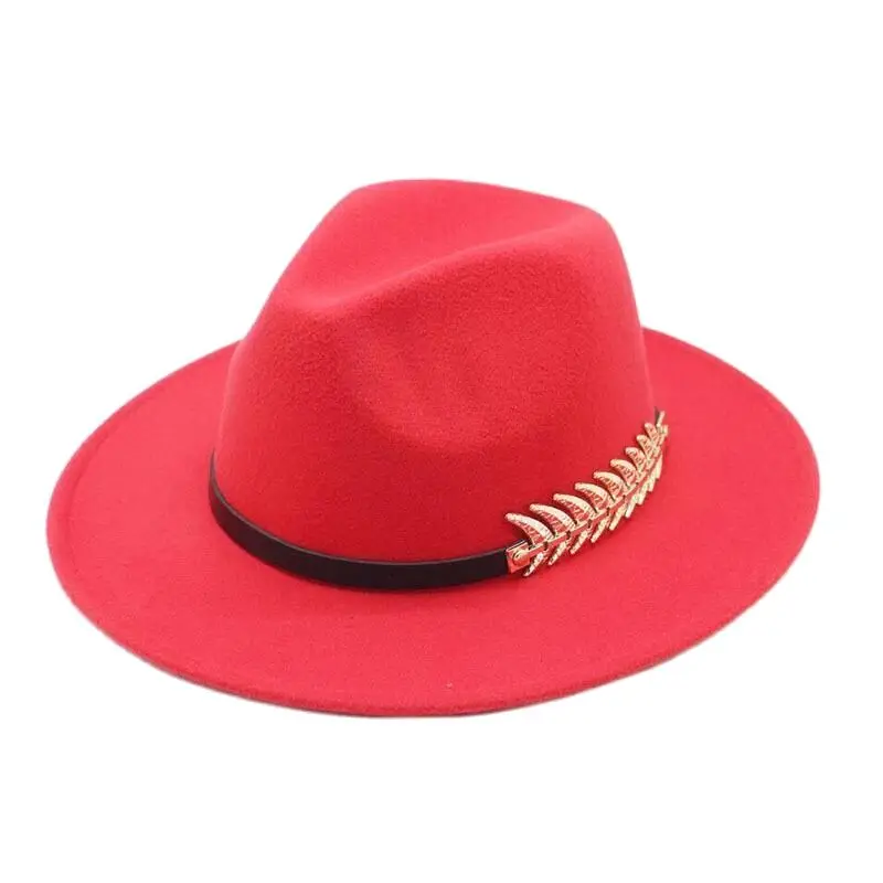 Унисекс широкий плоский полями шерстяная фетровую джазовые шляпы федора шляпа с