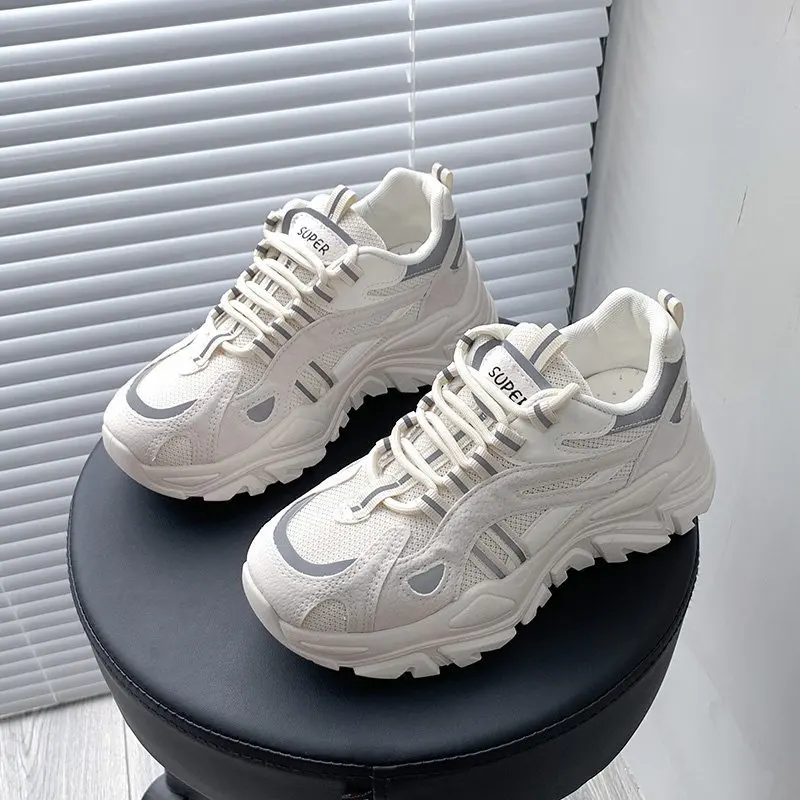 

Fashion Lace-up Comfortable Breathable Sneakers Non-slip Wear-resistant Casual Women Shoes Winter Ladies Vulcanized Shoessr43