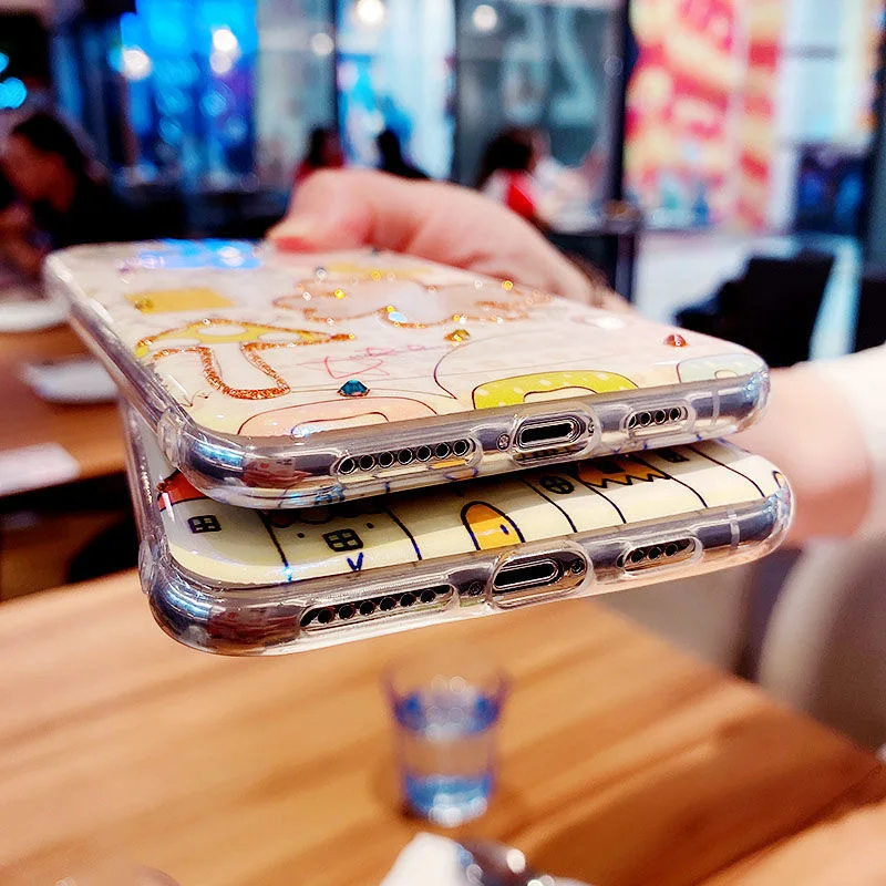 

Luxury Cartoons Epoxy Be Applicable Case For Iphone 12 Pro Max Mini Lens Package Lovely Phone Cover For iphone 11 12pro X XS XR