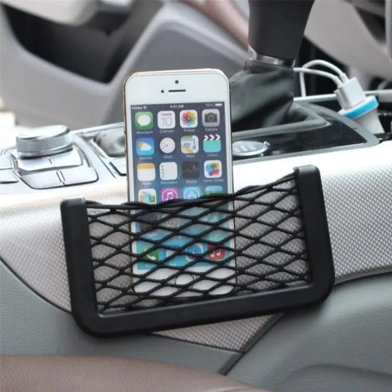 Аксессуары для автомобильного сиденья Сетчатая Сумка держатель телефона карман