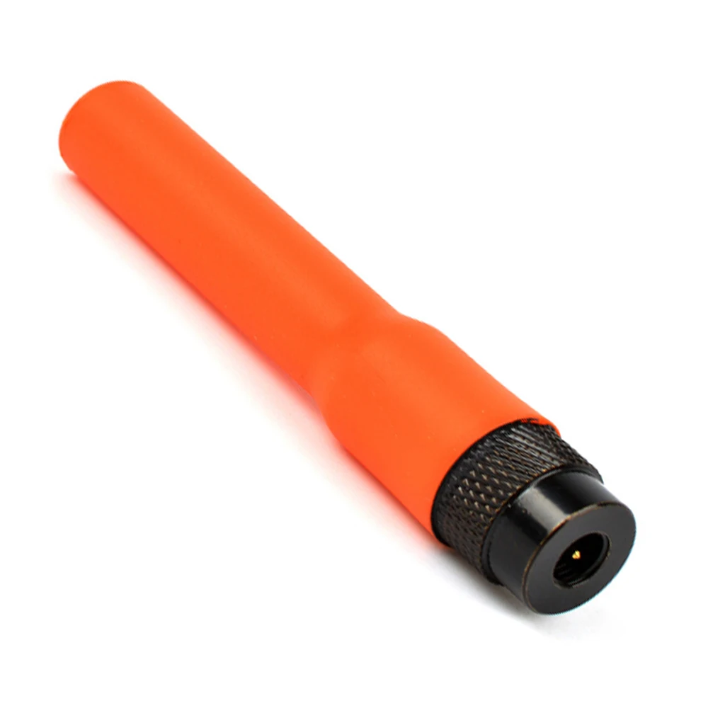 Antena de doble banda para TH-UVF9D PLUS, Color naranja suave, SMA macho, 7,5 cm, para UV100, 20 Uds.-0