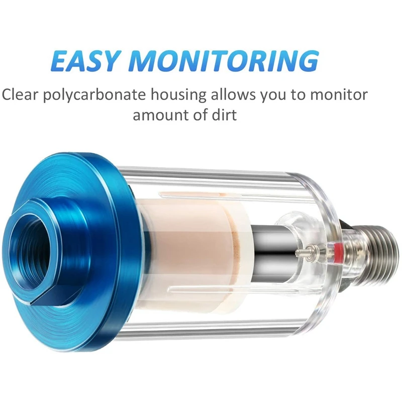 HHO 3 шт. фильтр сепаратор для воды и масла воздушный Влагоотделитель воздушной