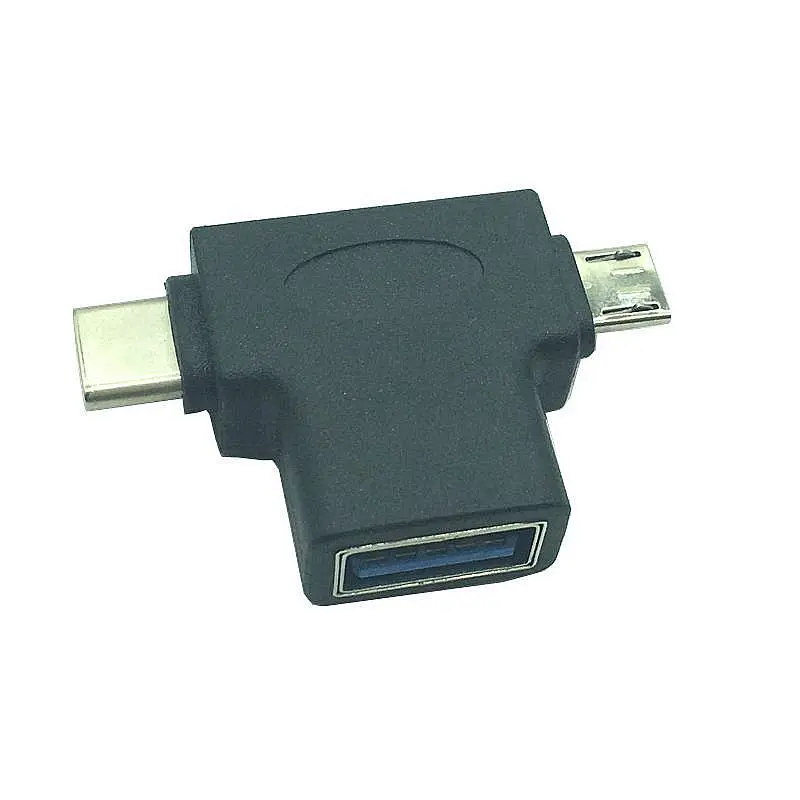 

Адаптер 2 в 1 с USB 3,0 на Type C Micro USB OTG преобразователь для Oneplus 5t 6 Xiaomi 6 Mix 2s для Samsung S9 + адаптеры для телефона