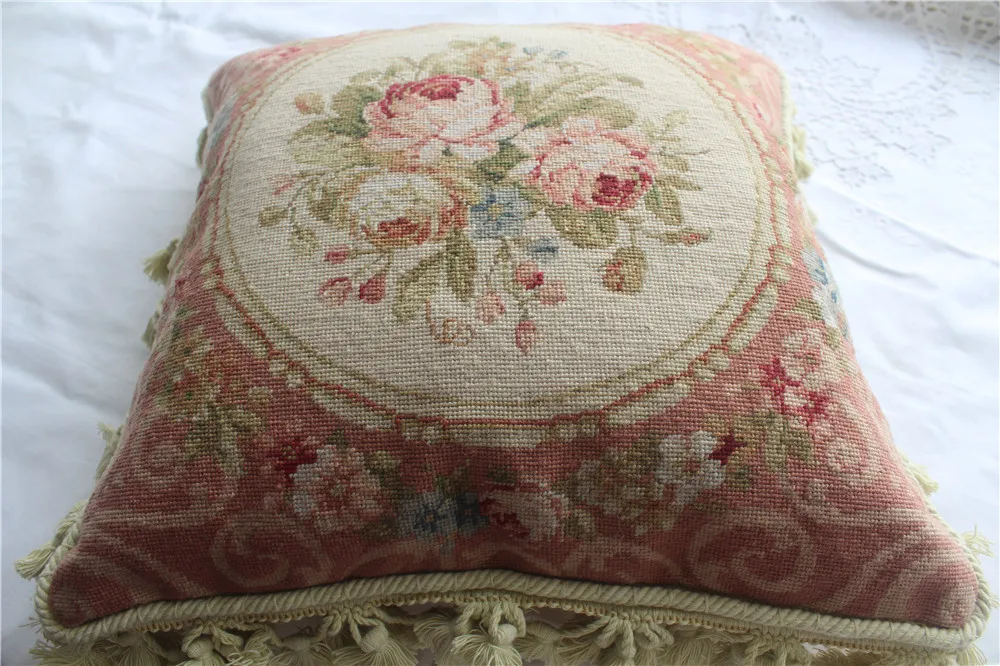 Бесплатная доставка 15K 16 &quotX16&quot Розовая подушка для рукоделия ручная Подушка с