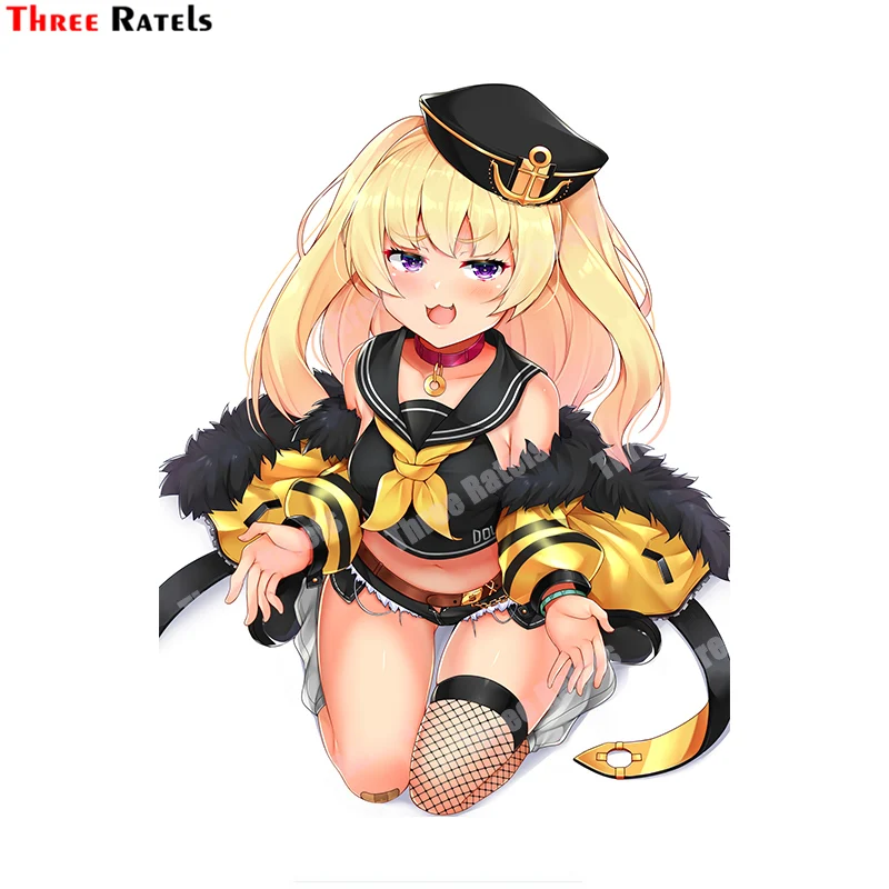 

Three Ratels A886 Bache Azur Lane Anime Game Stickers For Laptop Luggage Guitar Cover Decor Decal Vinyl Material