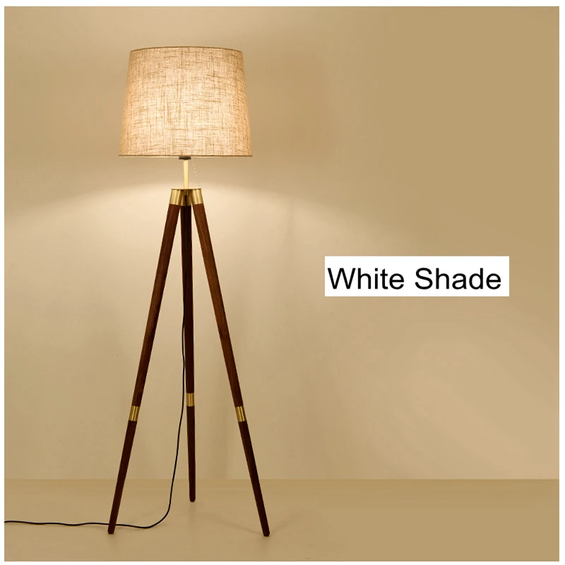 Новое поступление медные напольные лампы в европейском стиле тканевый