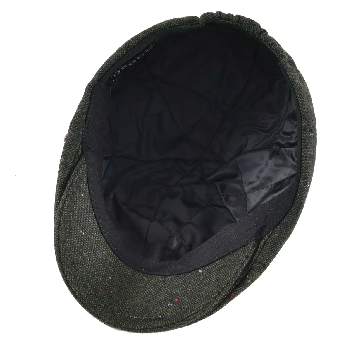 VOBOOM Fall Winter Wool Blend Tweed Flat Cap Men Green Newsboy Caps Warm Cabbies Ivy Hat 180 | Аксессуары для одежды