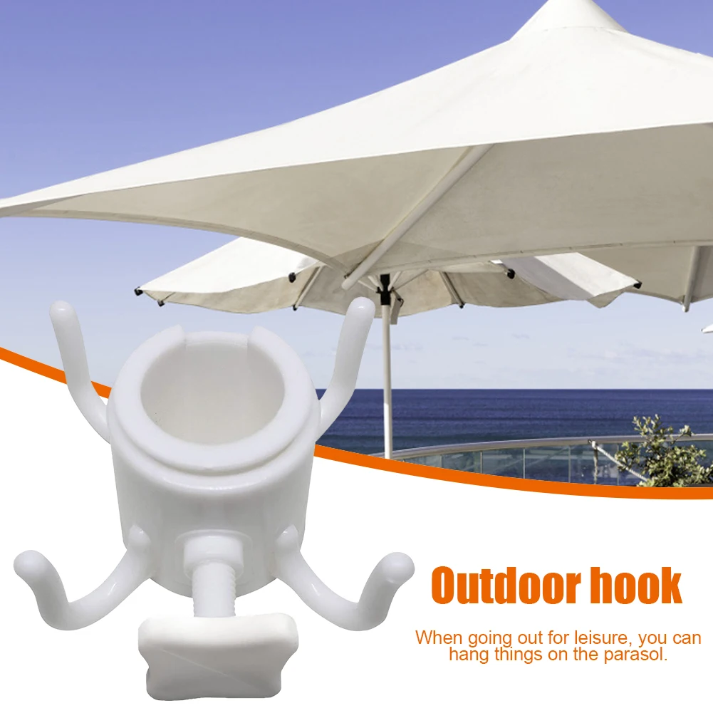 

Beach Sunshade Umbrella Hooks Outdoor Travel Bcolumn Umbrella Four Leg Hook Plastic Four Prongs Outdoor Tools Accessories
