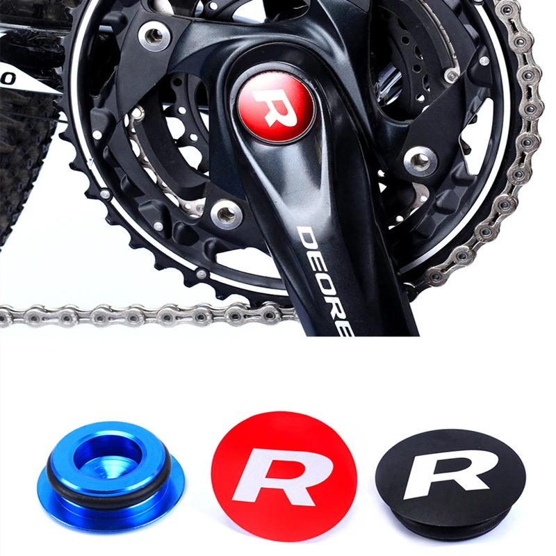 

RISK Aluminium Alloy Bike Crank Cap Cranksets Cover Fix Bolt Crank Screw Cap For Mountain Road MTB Bicycles Dustproof waterproof