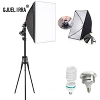 gjuelirra photography softbox lighting kits 50x70cm professional continuous light system soft box for photo studio equipment