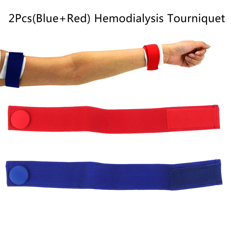 2Pcs Medical Hemodialysis Tourniquet Nursing-specific Dialysis Plus Flexible Venous Hemostatic Buckle Strap | Красота и здоровье