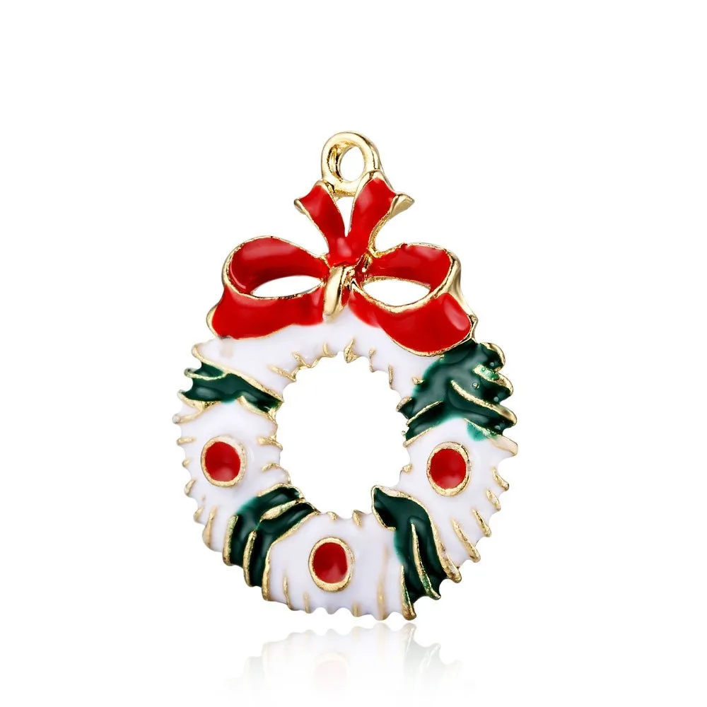 5 Per Pack Christmas Charms Zinc Alloy Oil Drop Pendant DIY Jewelry Accessories Decoration | Украшения и аксессуары