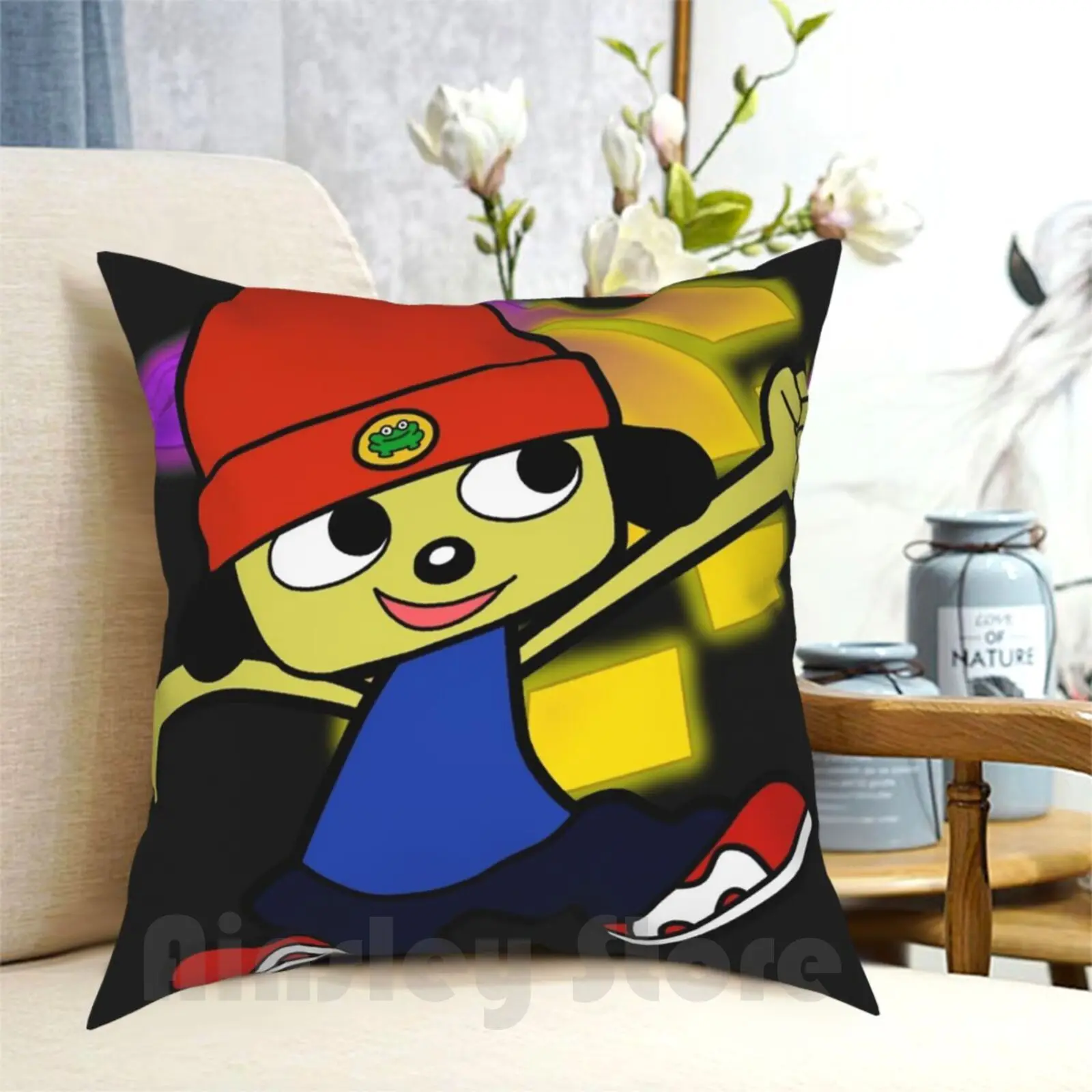 

Parappa The Rapper " Yeah!! High Contrast! " Pillow Case Printed Home Soft DIY Pillow cover Parappa Parappa The Rapper