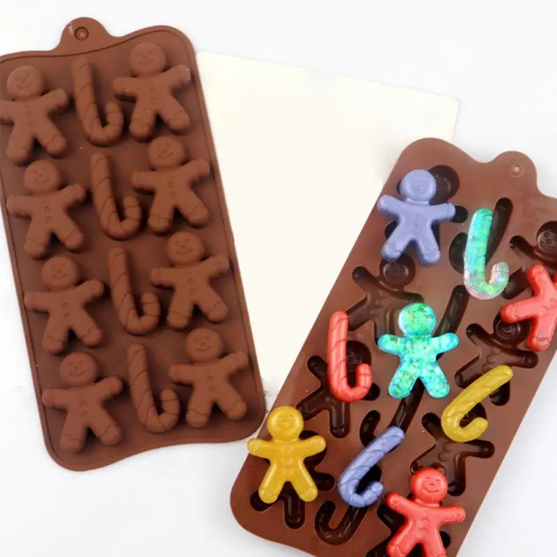 

Christmas Cake Mold Jelly Ice Cube Tray Silicone Mold Soap Candle Moulds Sugar Craft Baking Tools Mini Ice Cream Chocolate Mold