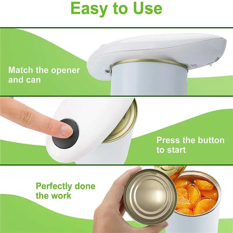 one touch can opener gadgets bottle opener kitchen tools electric hands home essential helper automatic can free global shipping