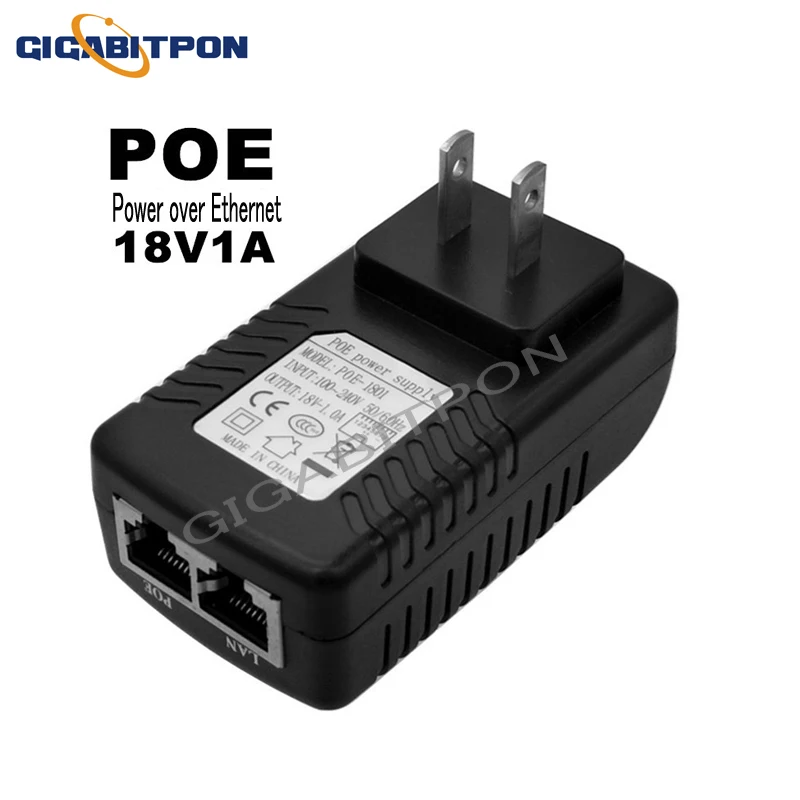 

Настенный POE-инжектор, 100 Мбит/с, 12 В/15 В/18 в/24 В/48 в