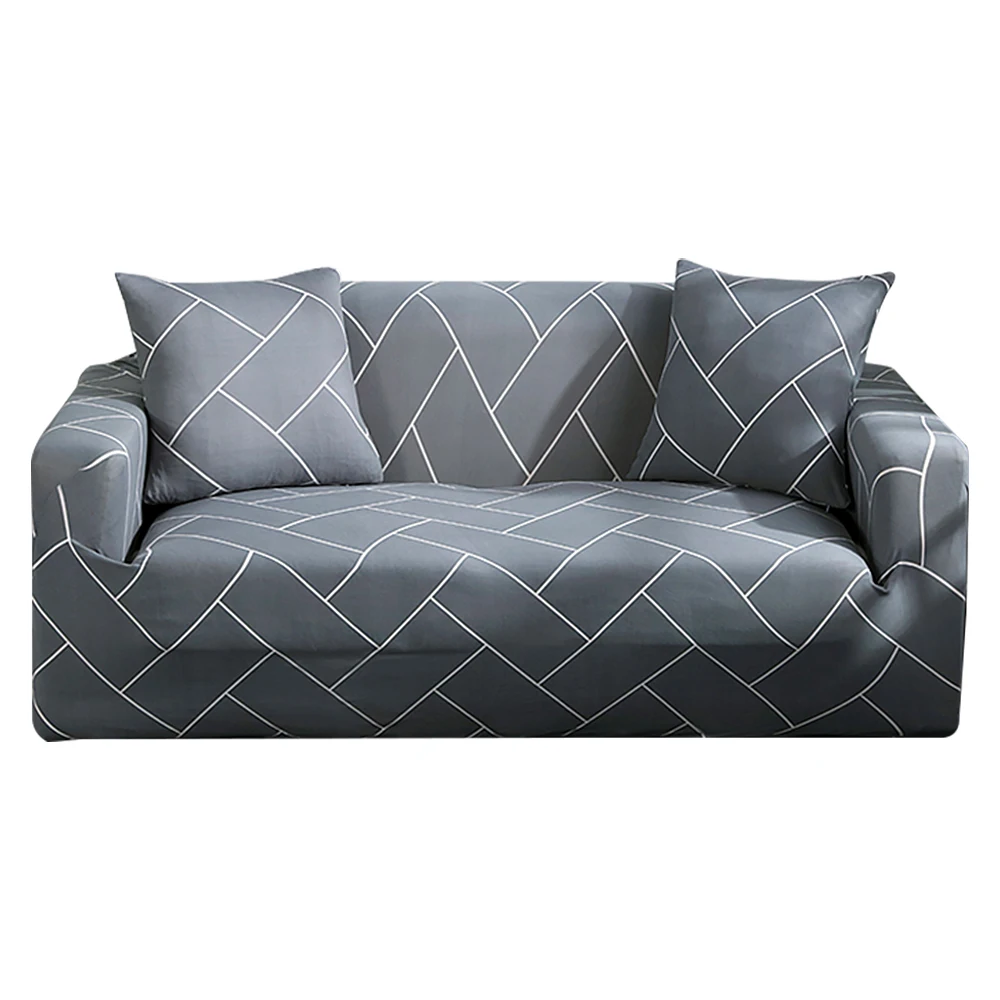 Light gray 145x185cm Чехол для дивана, эластичный, четыре сезона, для гостиной, не скользит, все включено, эластичная диванная подушка с наволочкой, 2/3, сиденье - Цвет: Light gray 145x185cm