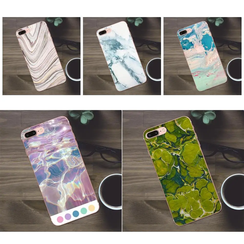 Красивый чехол для телефона с пастельным мрамором Huawei G8 Honor 5C 5X 6 6X 7 8 9 Y5II Mate P7 P8 P9 P10