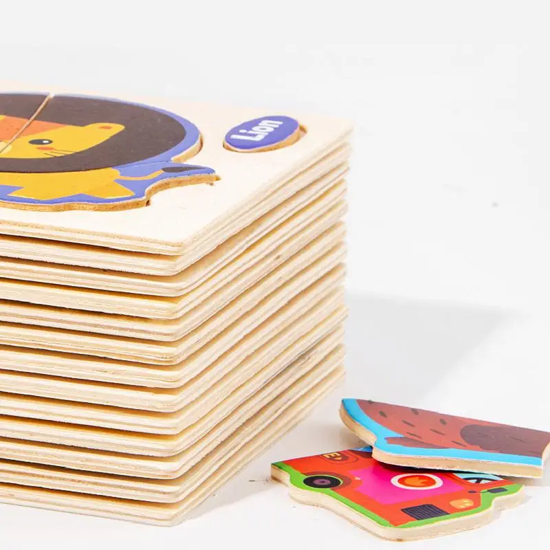 

The animal three-dimensional jigsaw puzzle toy children puzzle wooden board baby creative early education toy