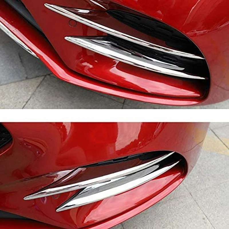 

4PCS Car Accessories Front Fog Lamp Lights Strips Trim Cover for Mercedes Benz a W177 A180 A200 2019+