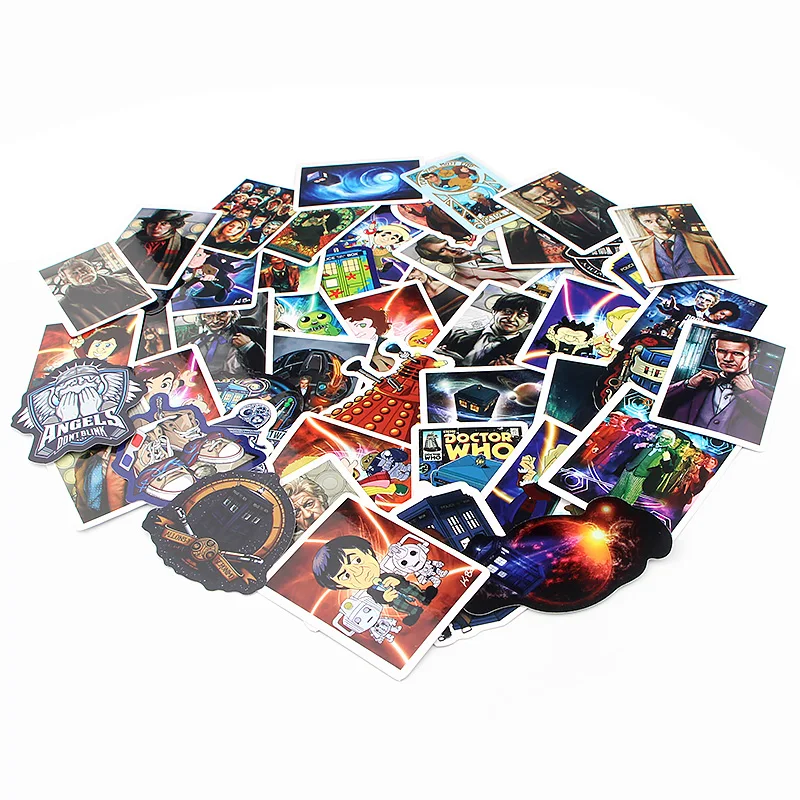 Patchfan 48 шт. doctor who ПВХ водонепроницаемые наклейки для скрапбукинга багаж скейтборд телефон ноутбук мото велосипед настенная гитара A2364
