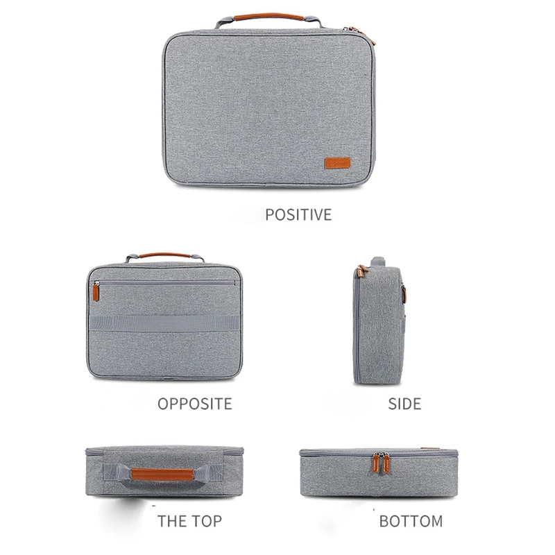 

IKSNAIL Multifunctional Document Storage Bag Multi-Layer Document Organizer Bag Document Passport Bag Suitable for Office