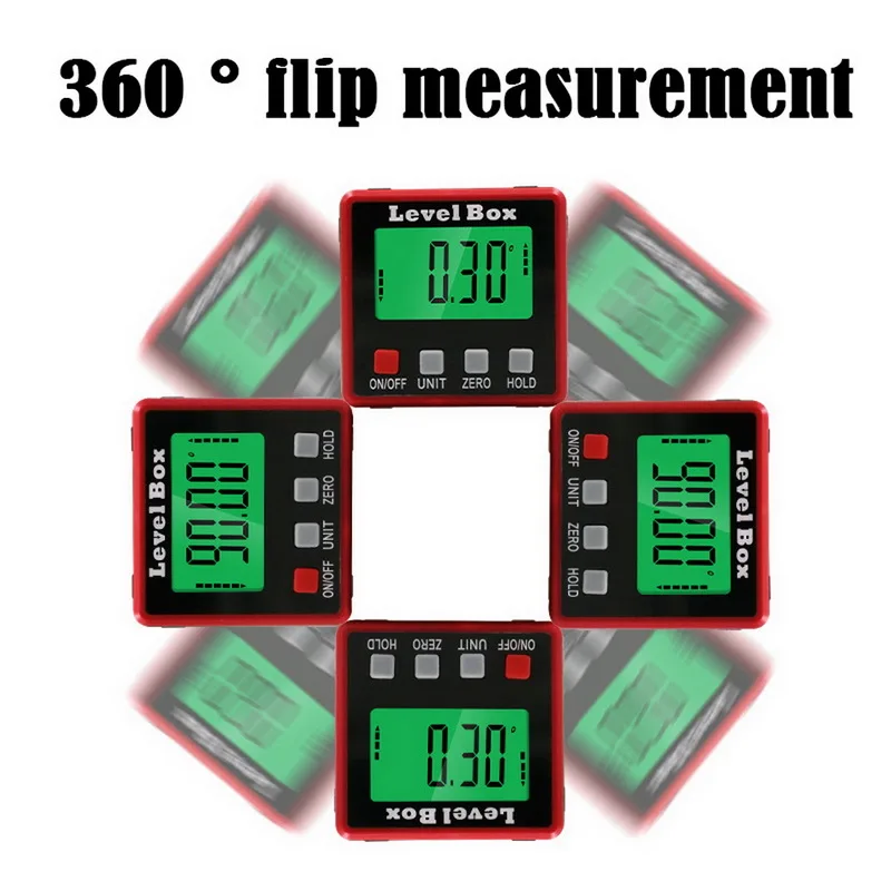 Прецизионный Цифровой Инклинометр водостойкий Уровнемер угловой искатель