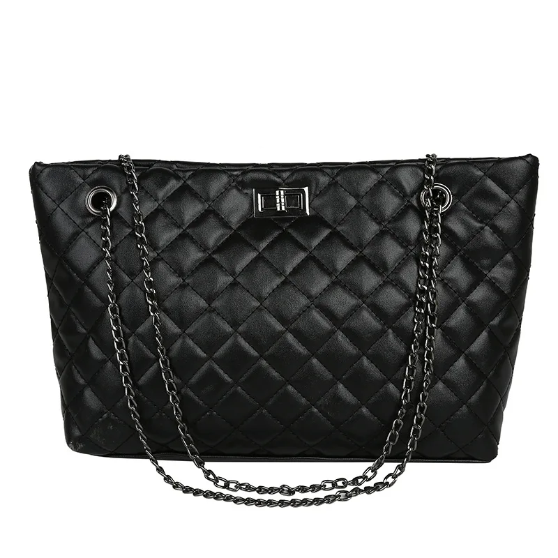 

Women's Bag Big European American Ladies Shoulder Bag Diamond Chain Messenger tote bags for women Large Capacity Handbag