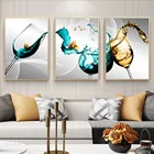 Настенный декор, стеклянный холст, Постер в скандинавском стиле, минималистичное изображение вина, художественные картины для кухни, Домашнего Дизайна, современные напечатанные на стену винные картины
