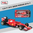 Модель автомобиля Bburago 1:24 F1 2015 Ferrari SF15-T Formula One Racing из сплава