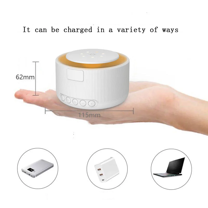 

Intelligent warm light white noise sleep instrument baby breathing lamp with sleep aid night lamp