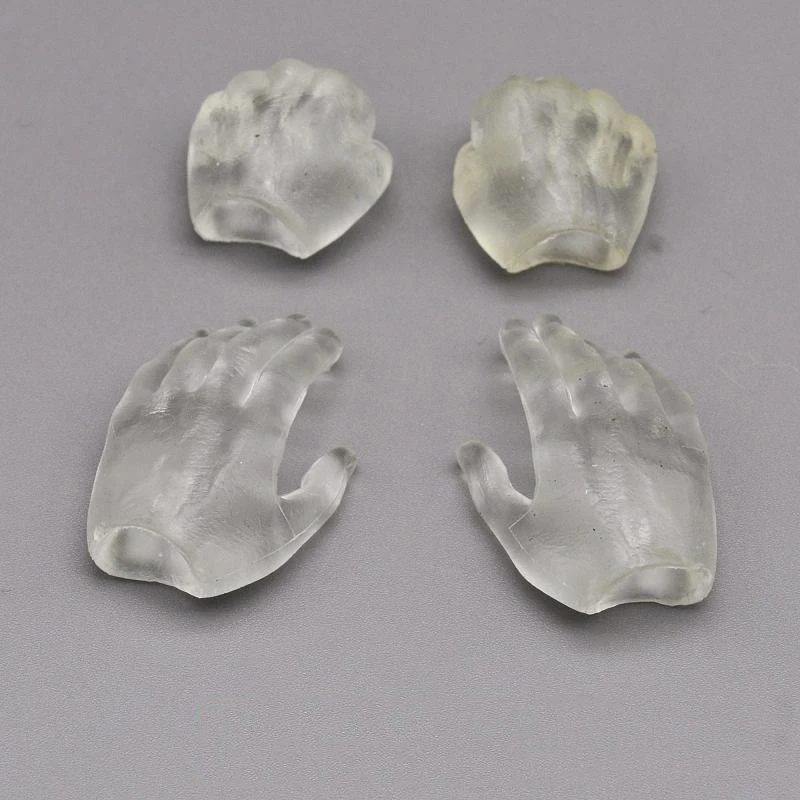 

For Fans Collection Iceman Soldier Transparent Soft Rubber Hand Models 2 Pairs Scale 1/6