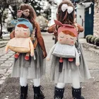 Новое поступление, плюшевые школьные ранцы с мультяшным рисунком, Детский плюшевый рюкзак Metoo с именем, Детская сумка через плечо для детского сада, девочки Wl68