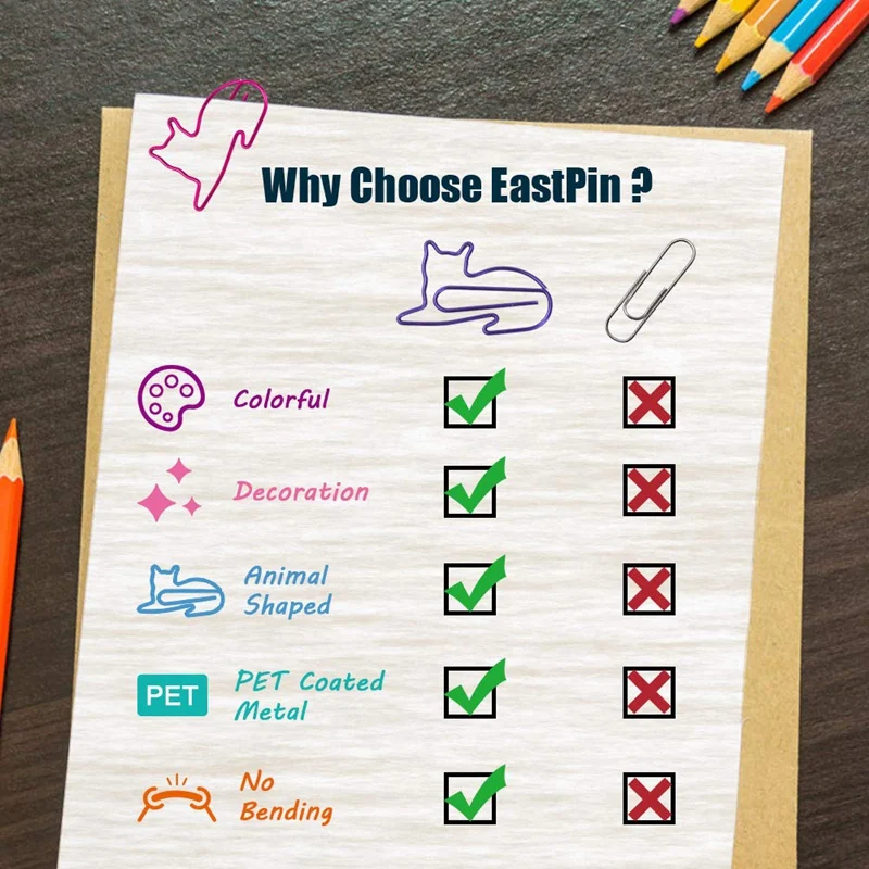 Зажимы для бумаг 60 шт. забавные женщин офисные принадлежности подарки влюбленных